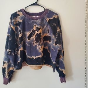 SOLD - Tie Dye Cropped Pullover